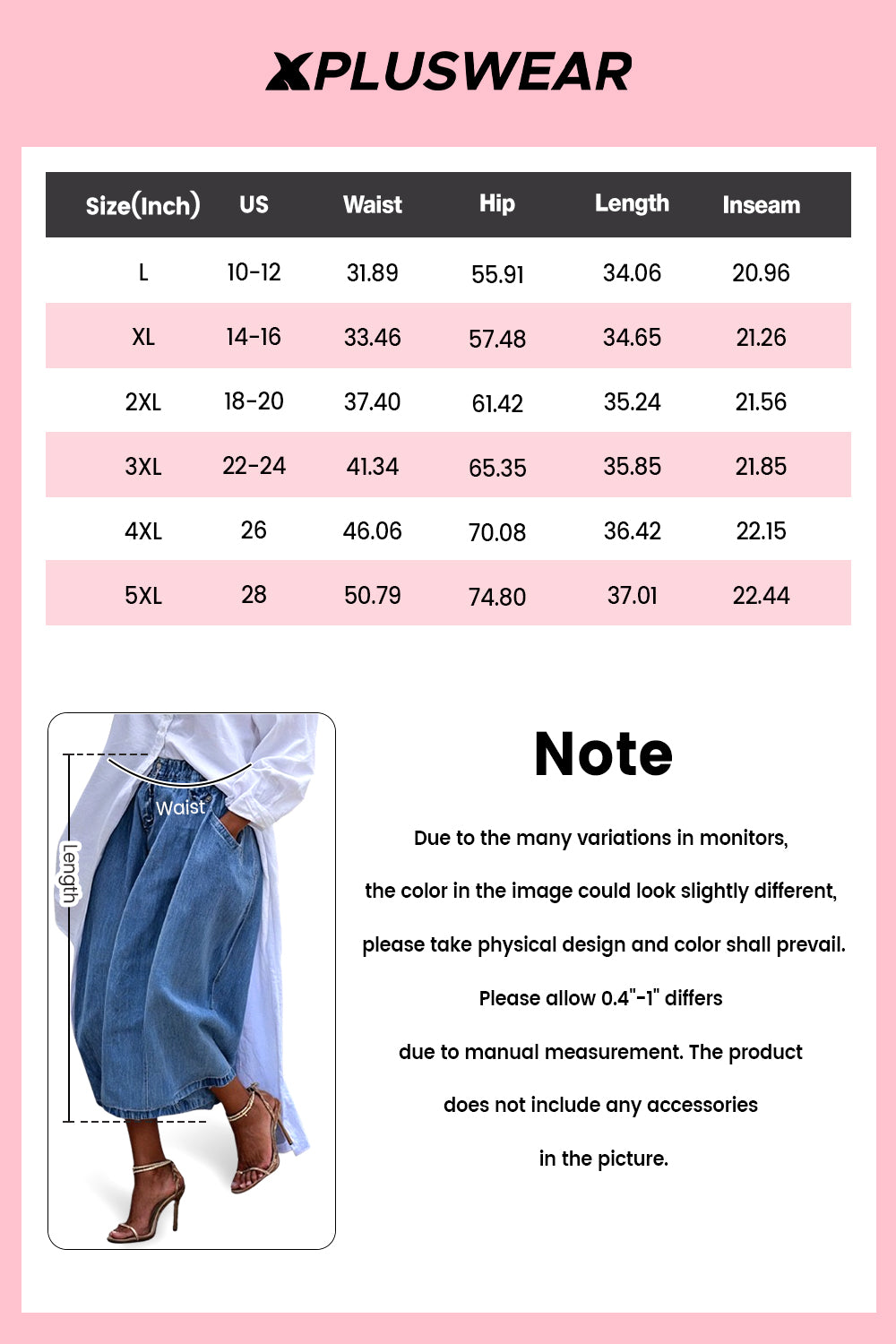 Plus Size Daily Blue Casual Pocket Wide Leg Denim Crop Jeans