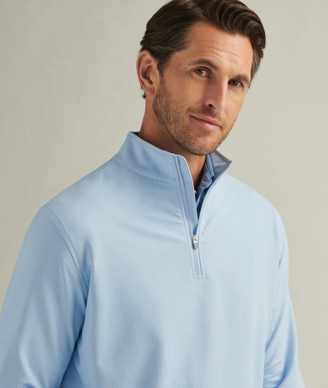 Peter Millar Perth Birdseye Performance 1/4 Zip
